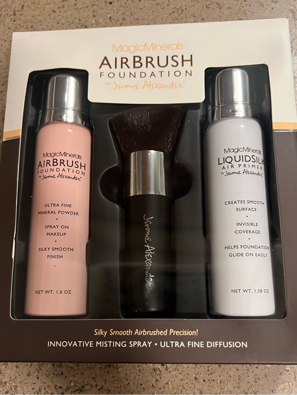 Jerome Alexander magic minerals airbrush foundation color light NEW BOX